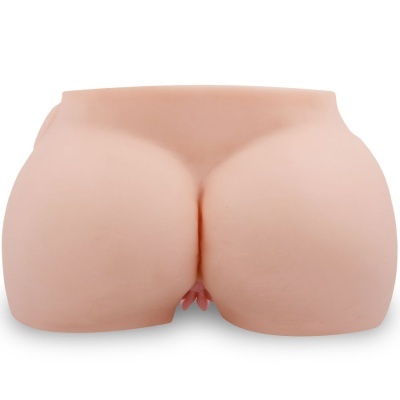 Figura realista da parte inferior do corpo humano em tom bege claro