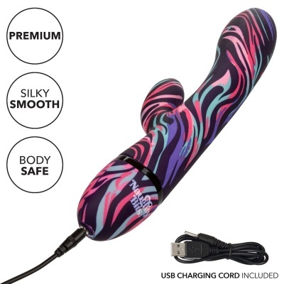 Vibrador colorido com cabo USB para carregamento