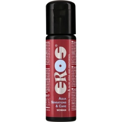 Frasco de produto EROS Aqua Sensations & Care Woman.