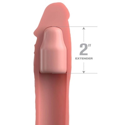 Extensor rosa de 2 polegadas sobre silhueta rosa claro
