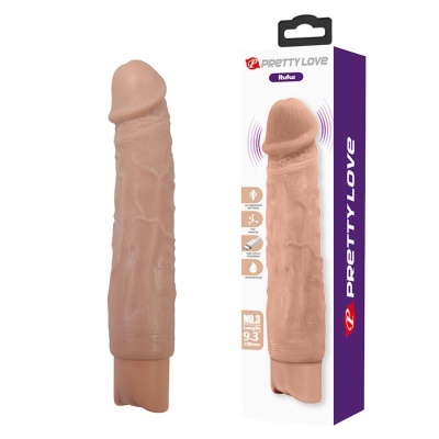 Vibrador realístico cor pele com embalagem Pretty Love Rufus