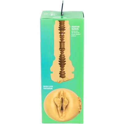 caixa verde com imagem de produto esférico cor de pele e texto