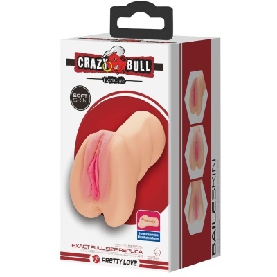Embalagem do produto Crazy Bull Myoline com réplica de tamanho real e textura soft skin