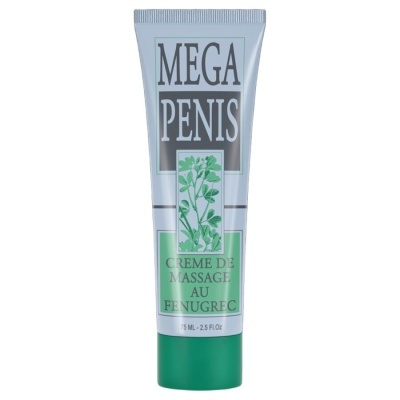 Frasco de creme de massagem para corpo com tampa verde e rótulo com texto