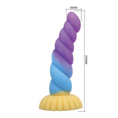 Produto espiral colorido com base amarela texturizada, dimensões 220MM x 58MM