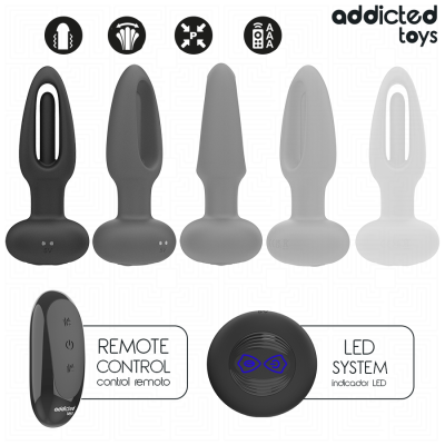 Conjunto de plugs anais e controlo remoto com indicação LED