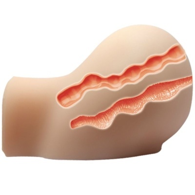 produto anatómico cor de pele com interior vermelho e rosa