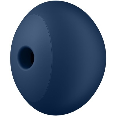 Disco arredondado azul escuro com cavidade central