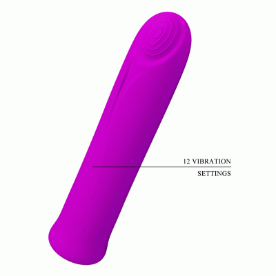 Vibrador roxo com 12 configurações de vibração