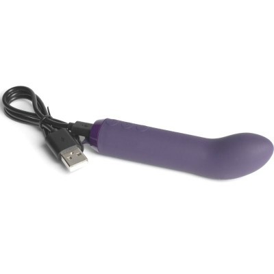 Vibrador roxo com cabo USB preto