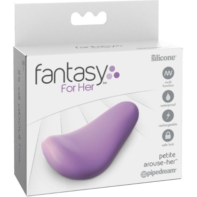 Produto sexual roxo 'fantasy for her' em caixa branca