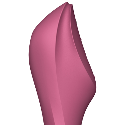 Produto cor-de-rosa curvo com ranhura no topo