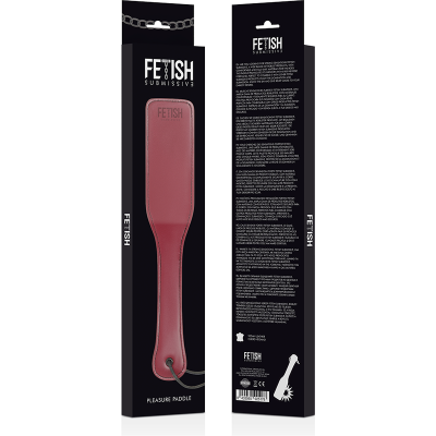 Paddle de prazer vinho da marca FETISH SUBMISSIVES em embalagem preta