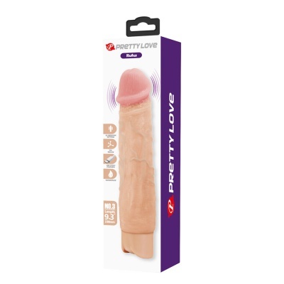 Embalagem de vibrador Pretty Love cor pele com ponta rosa