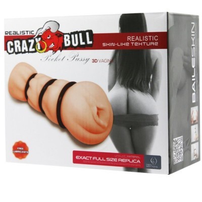 Embalagem de réplica realista de vagina da Crazy Bull