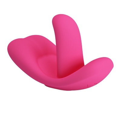 Assento ergonómico cor-de-rosa em espuma com três apoios curvos