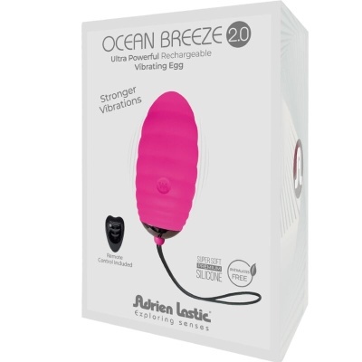 Embalagem do Vibrating Egg Ocean Breeze 2.0 preta e rosa