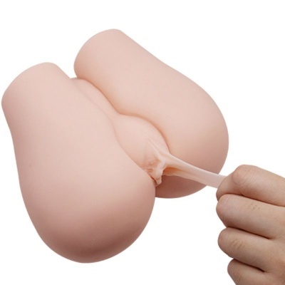 Produto erótico em silicone cor de pele, imitação anatómica, com textura realista