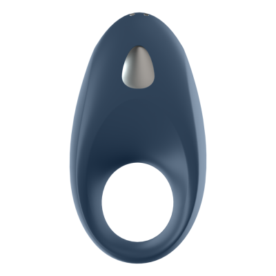 Anel azul escuro com buracos oval e circular