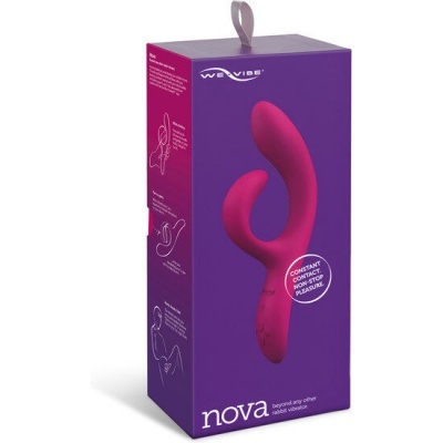 Embalagem roxa com vibrador rosa We-Vibe Nova