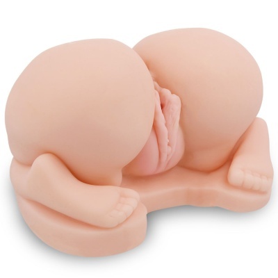 modelo anatómico em silicone da parte inferior do corpo feminino em joelhos