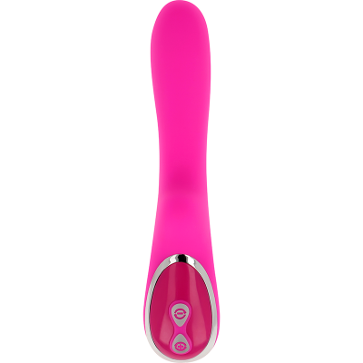 Vibrador cor-de-rosa com botões de controlo