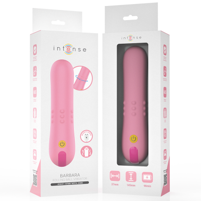 Embalagem com vibrador rosa Barbara Rolling Ball Vibrator