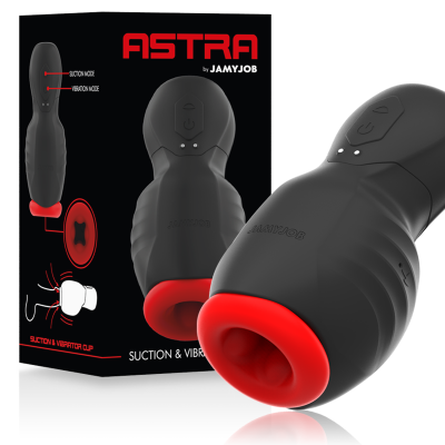 Produto masculino preto e vermelho com textura acanalada junto à caixa
