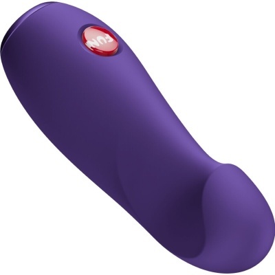 Vibrador roxo com botão FUN