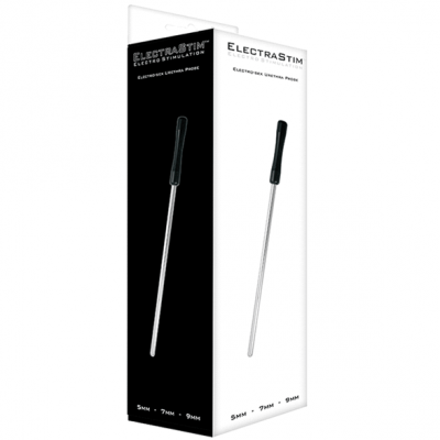 Caixa de Electro Stimulation Probe preta e branca com vareta metálica e cabo preto