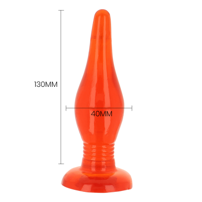 Produto laranja cónico com base larga e medidas 130MM por 40MM