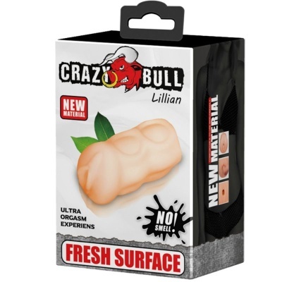 Embalagem do produto Crazy Bull Lillian com imagem do objeto e textos promocionais