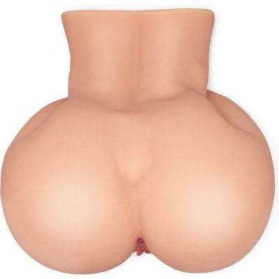 Produto adulto em silicone formato de nádegas e genital