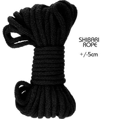 Corda preta grossa trançada SHIBARI ROPE +/-5cm