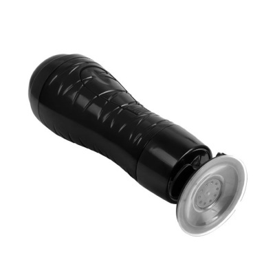 Masturbador masculino preto com ventosa