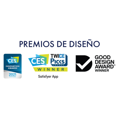 Texto de prémios de design com logótipos dos CES Innovation Awards 2021, Twice Picks e Good Design Award