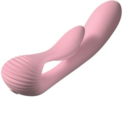 Vibrador rosa anatómico em silicone