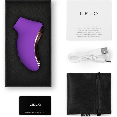 Vibrador roxo com acessórios LELO