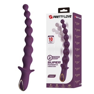 Massageador roxo ondulado com embalagem PRETTY LOVE