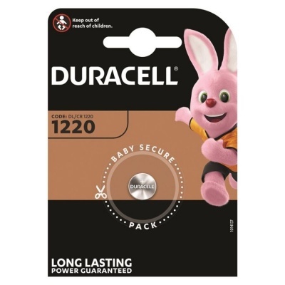 Pacote de pilha Duracell com coelho rosa e texto