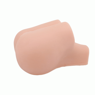 Simulação de glúteos humanos em silicone cor de pele