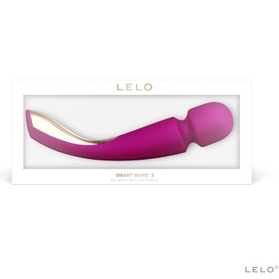 Vibrador LELO Smart Wand 2 roxo com embalagem branca