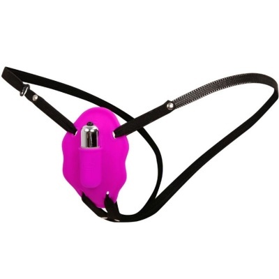 Suporte ajustável em silicone rosa com cinto preto fino e metal prateado