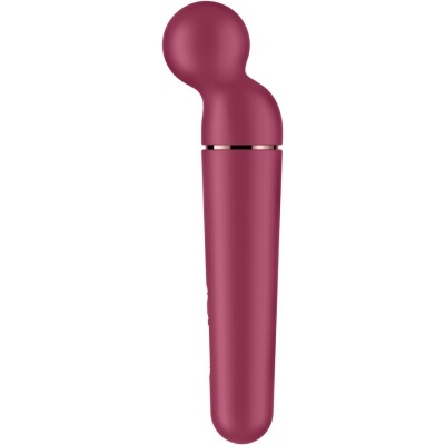 Vibrador rosa escuro em fundo branco