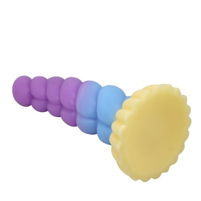 Produto em espiral colorido roxo, azul e amarelo