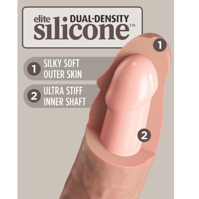 Produto em silicone de dupla densidade com diferentes texturas internas e externas