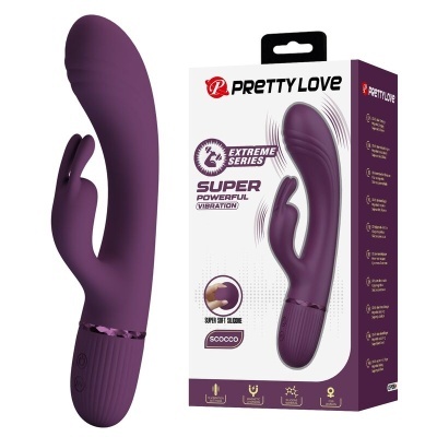 Vibrador roxo PRETTY LOVE com caixa
