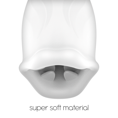 Peça branca de material super macio com texto