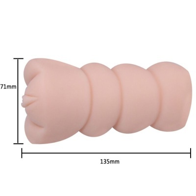 produto cilíndrico rosa segmentado com medidas 135mm x 71mm