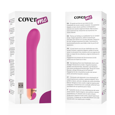 Caixa de vibrador cor-de-rosa com base dourada e carregador USB branco